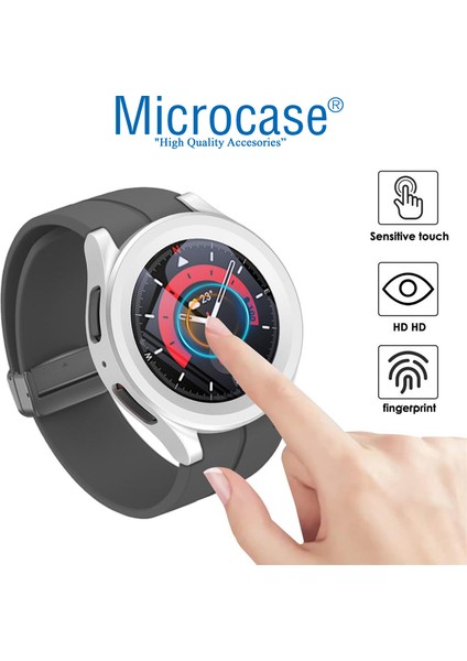 Samsung Galaxy Watch5 Pro 45MM Ekran Korumalı Sert Rubber Kılıf - AL3173 modelleri