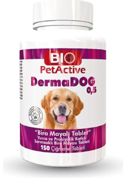 Dermadog Köpekler Için Sarımsaklı Maya Tableti 150 Tablet