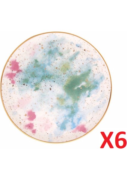 Cosmos Desen Düz Tabak 17CM 6'lı 04ALM006683