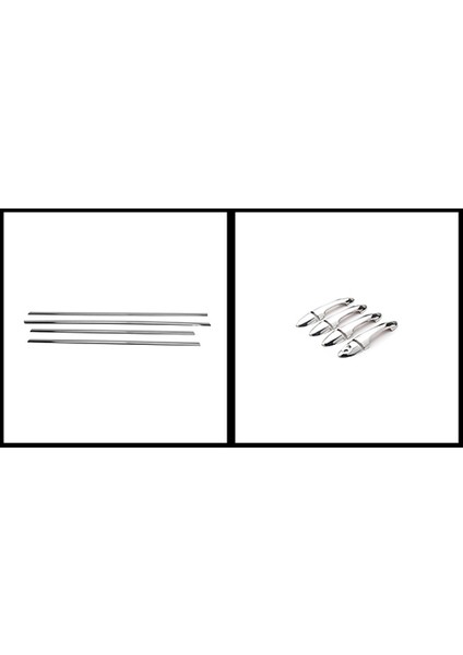 Ford Focus 1 Uyumlu Krom Kapı Kolu ve Cam Alt Çıtası Seti Hb / Sd 1998 - 2005 fiyatları