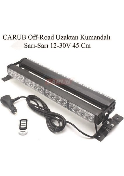 Off Road Projektör Çift Taraflı Uzaktan Kumandalı 12 V 30V 45 cm