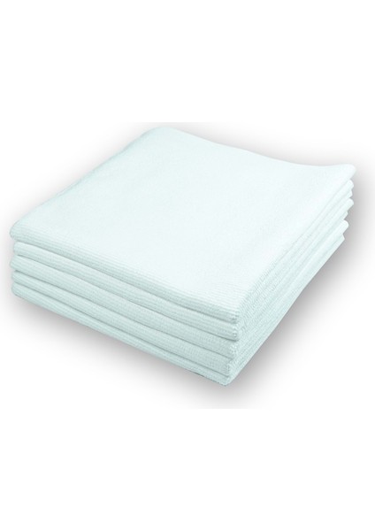 Klın Zero Finish Hd Mikrofiber Lazer Kesim Çok Amaçlı Silme Bez 5'li Paket (Beyaz) - 40X40CM