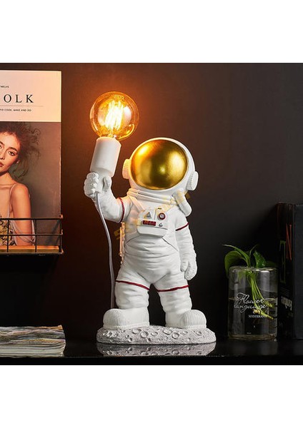 Nordic Seletti Astronot Masa Lambaları Reçine Masa Lambası Yatak Odası Lamba Ev Dekorasyon Oturma Odası Dekor Uzay Adam | LED Masa Lambaları (Yurt Dışından)