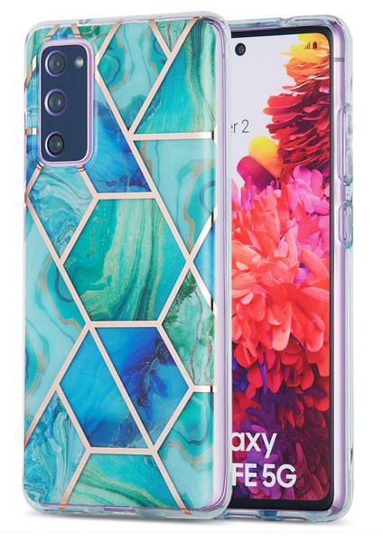 Mermer Deseni Telefon Kapağı Kılıfı Samsung Galaxy S20 Fe 4g/fe 5G/S20 LITE/S20 Fe 2022 (Yurt Dışından)