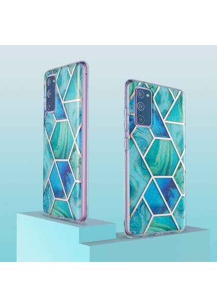Mermer Deseni Telefon Kapağı Kılıfı Samsung Galaxy S20 Fe 4g/fe 5G/S20 LITE/S20 Fe 2022 (Yurt Dışından)