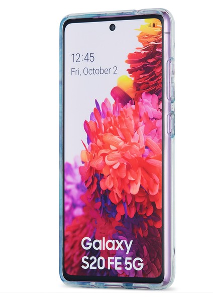 Mermer Deseni Telefon Kapağı Kılıfı Samsung Galaxy S20 Fe 4g/fe 5G/S20 LITE/S20 Fe 2022 (Yurt Dışından)