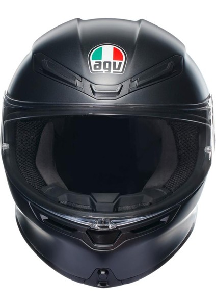 K6 S Mono Matt Black Kapalı Kask