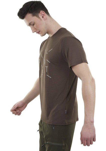 Baseline Ultra Dry Erkek T-Shirt Kahverengi-Xl