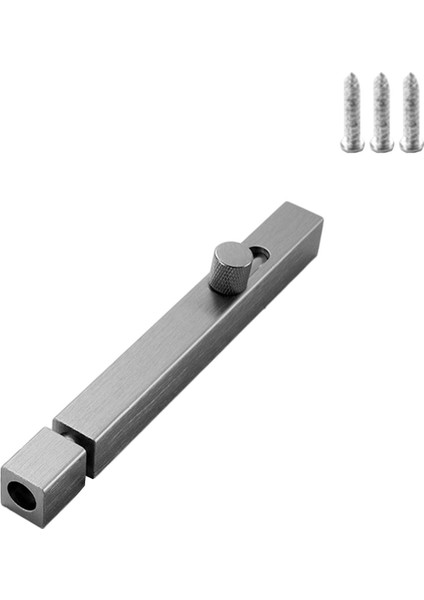 Sürgülü Kapı Kilidi Barn Kapılar Için Iç ve Dış Mekan 120MM Gri (Yurt Dışından)