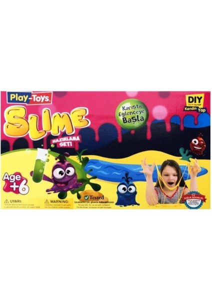 PlayToys Play Toys Play-Toys Slime Yapma Hazırlama Seti Karıştır Eğlenceye Başla
