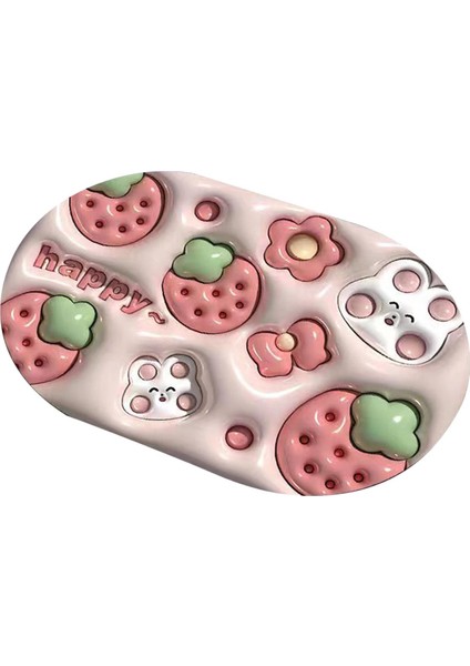 Duş Paspasları Su Emici Su Geçirmez Ergonomik Banyo Paspası Ev Lavabo Kapıları Çilek Tavşan (Yurt Dışından) modelleri