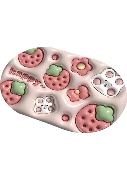 Duş Paspasları Su Emici Su Geçirmez Ergonomik Banyo Paspası Ev Lavabo Kapıları Çilek Tavşan (Yurt Dışından) indirimleri