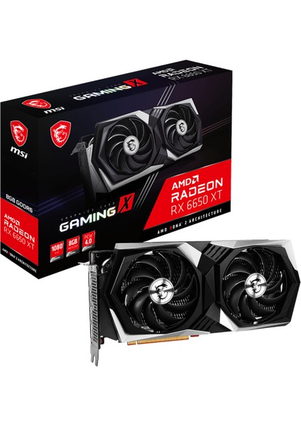 VGA RADEON RX 6650 XT GAMING X 8G RX6650XT 8GB GDDR6 128B PCIE 4.0 X8 (3XDP 1XHDMI) Ekran Kartı