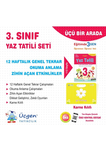 Üçgen 3.sınıf Yaz Tatili 12 Haftalık Tekrar