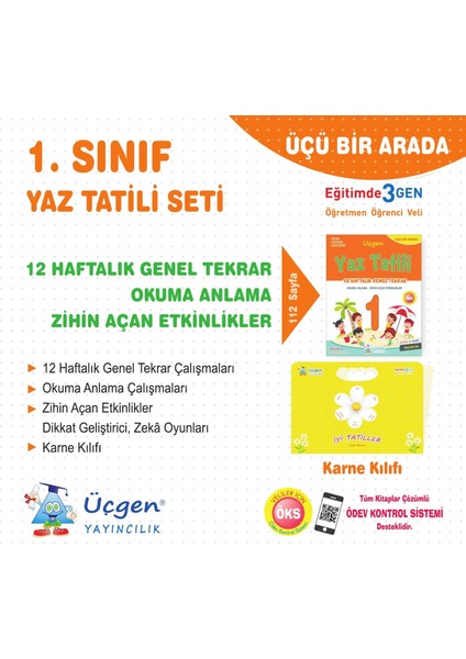Üçgen 1.sınıf Yaz Tatili 12 Haftalık Tekrar