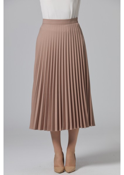 Kadın Etek Plisoley 781 Açık Bej fiyatları