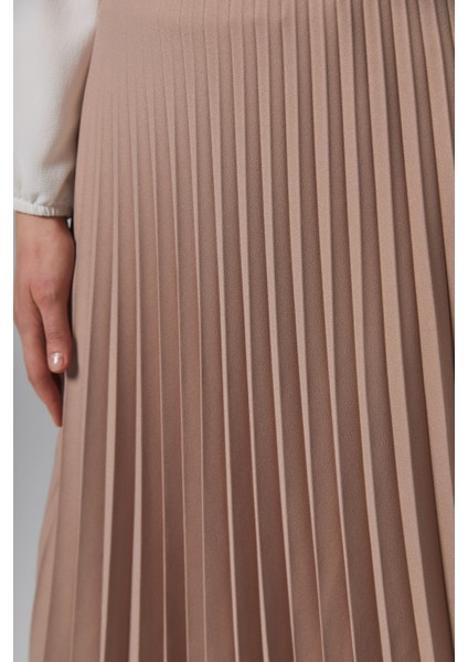 Kadın Etek Plisoley 781 Açık Bej modelleri
