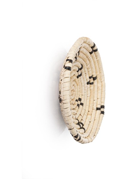 Meander Dekoratif Siyah Desenli Bambu Duvar Tabağı 30cm 8993 fiyatları