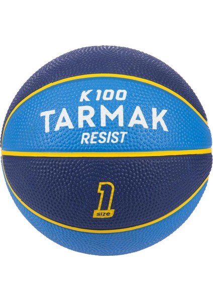 Tarmak Mini Basketbol Topu - 1 Numara - Sarı / Mor - K100K100MAVI