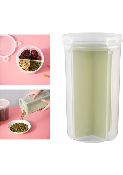 Fasulye Için Söndürülebilir Dividers Dönen Kapaklı Gıda Depolama Kapları (Yurt Dışından)