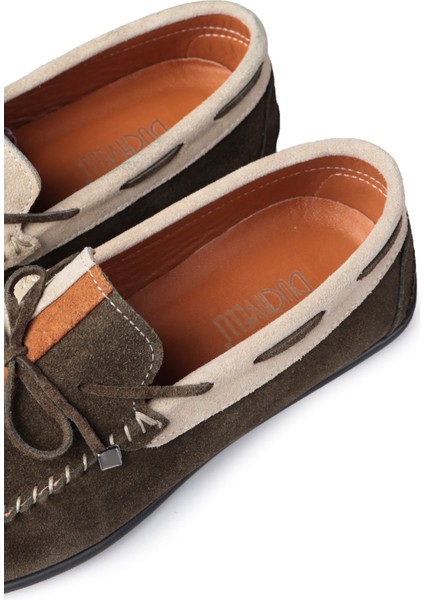 Colore Hakiki Deri Erkek Günlük Ayakkabı, Loafer Ayakkabı, Hafif Ayakkabı, Süet Loafer