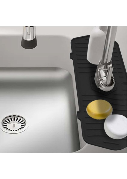 Musluk Emici Ped Lavabo Üstü Mutfak Siyahı (Yurt Dışından) fiyatları