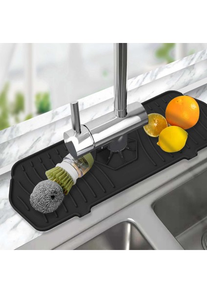 Musluk Emici Ped Lavabo Üstü Mutfak Siyahı (Yurt Dışından) modelleri