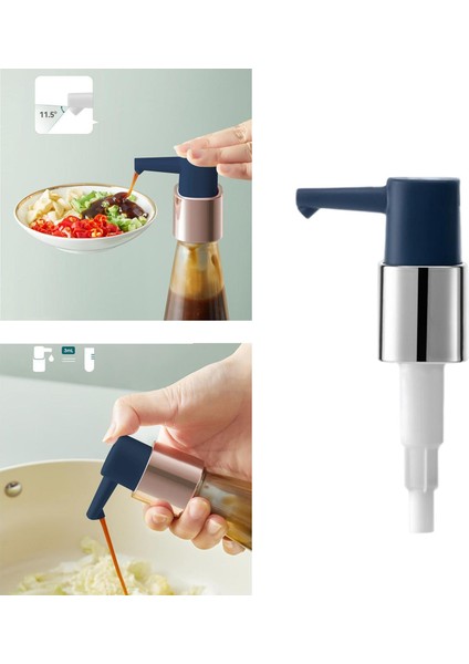 Sos Dispenser Pompa Basınç Yağı Püskürtücü Salata Pompası Kafası Mavi Gümüş L 79x200mm (Yurt Dışından) fırsatları