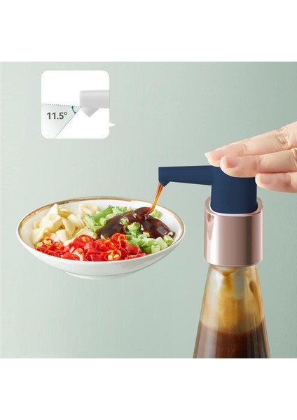 Sos Dispenser Pompa Basınç Yağı Püskürtücü Salata Pompası Kafası Mavi Gümüş L 79x200mm (Yurt Dışından) indirimleri