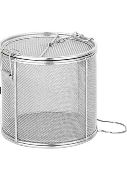 Yeniden Kullanılabilir Çay Infuser Meth Otlar Paslanmaz Çelik Baharat Filtresi Pişirme Süzgeç 12x13cm (Yurt Dışından)