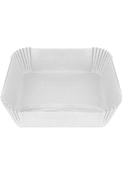 Hava Fritöz Tek Kullanımlık Kağıt Astarları Çubuk Yağ Düzeltilemez 16x16x4.5cm Beyaz 25 Pcs (Yurt Dışından)