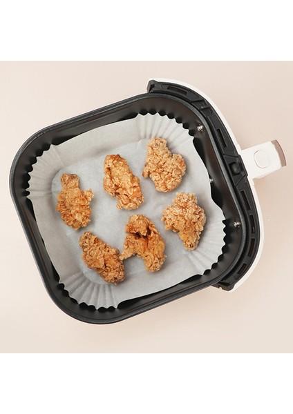 Hava Fritöz Tek Kullanımlık Kağıt Astarları Çubuk Yağ Düzeltilemez 16x16x4.5cm Beyaz 25 Pcs (Yurt Dışından)