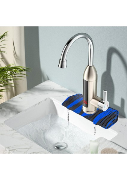 Musluk Emici Mat Su Yakalayıcı Tezgah Aksesuarları Mavi Siyah (Yurt Dışından) indirimleri