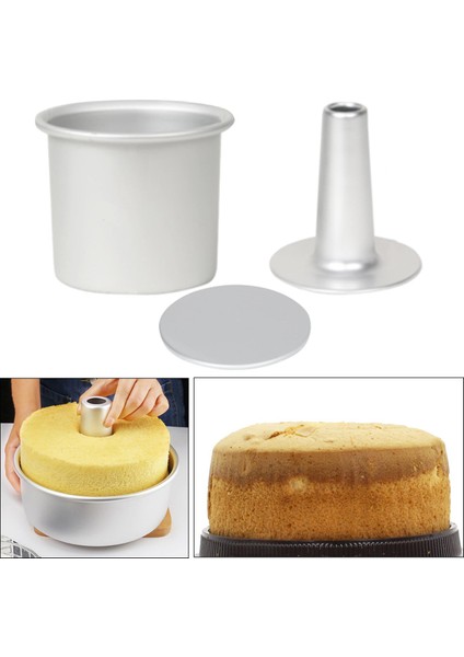 Yuvarlak Şifon Kek Tava Fırın Tepsisi Fırında Pişirme Araçları For 5in Ve Alt Plaka (Yurt Dışından) fırsatları
