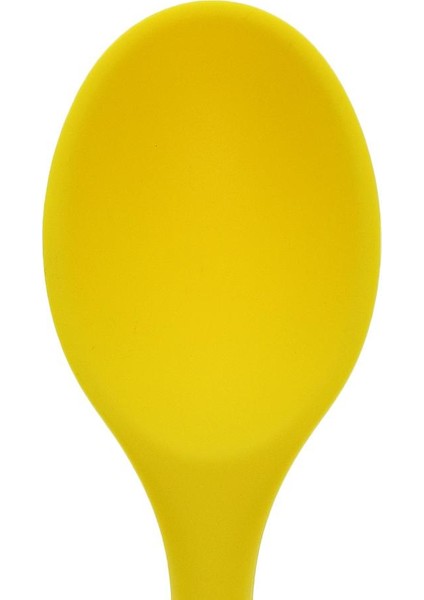 Silikon Kepçe Çorba Kaşığı Yapışmaz Pişirme Eşyaları Mutfak Aleti Sarı03 (Yurt Dışından)