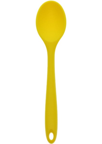 Silikon Kepçe Çorba Kaşığı Yapışmaz Pişirme Eşyaları Mutfak Aleti Sarı03 (Yurt Dışından)