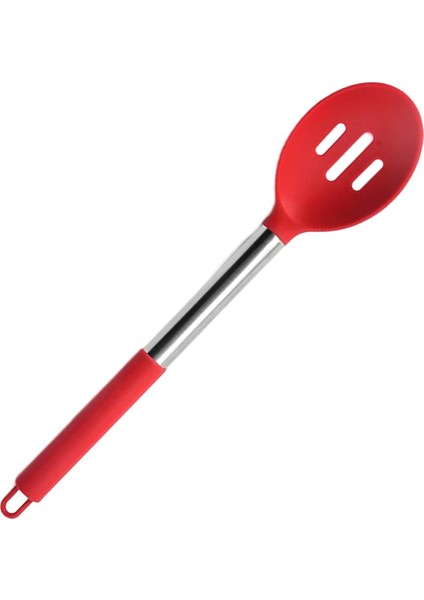 Mutfak Servis Kaşık Karıştırma Drenaj, Mutfak Çubuğu Kırmızı Oluklu Kaşık Için Karıştırma Kaşık (Yurt Dışından) indirimleri
