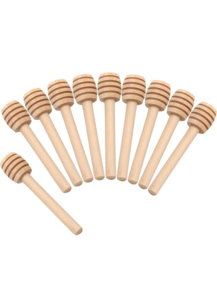10 Adet Ahşap Kepçe Çubukları Dağıtım Için 10 Cm Parti 8 Cm (Yurt Dışından)