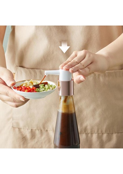 Sos Dispenser Pompa Basınç Yağı Püskürtücü Salata Poz Pompası Kafa Beyaz Altın S 79x200mm (Yurt Dışından) modelleri