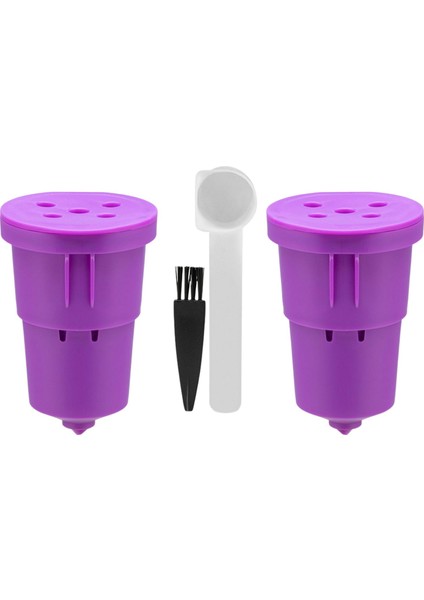 K Cup 1.0 Serisi Kahve Kupası Yapımcıları Aksesuarları 2 Mor Için Yeniden Kullanılabilir Kahve Filtresi (Yurt Dışından)