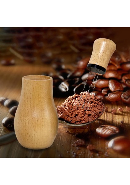 Espresso Kahve Karıştırıcı Toz Neddle Dağıtım Kafe Kayın Için El Kurcalama (Yurt Dışından) fırsatları