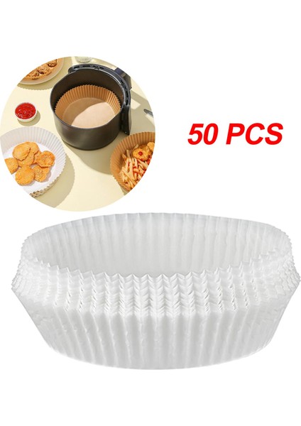 50x 6.3 "Hava Fritöz Kağıt Astar Vapur Yuvarlak Sayfalar (Yurt Dışından)
