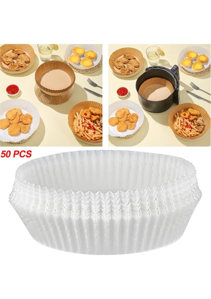 50x 6.3 "Hava Fritöz Kağıt Astar Vapur Yuvarlak Sayfalar (Yurt Dışından)