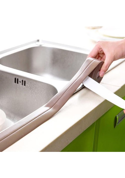 Su Geçirmez Kendi Kendine Yapışkan Mutfak Duvar Kalafat Bant Sızdırmazlık Şerit Kahverengi (Yurt Dışından) fırsatları