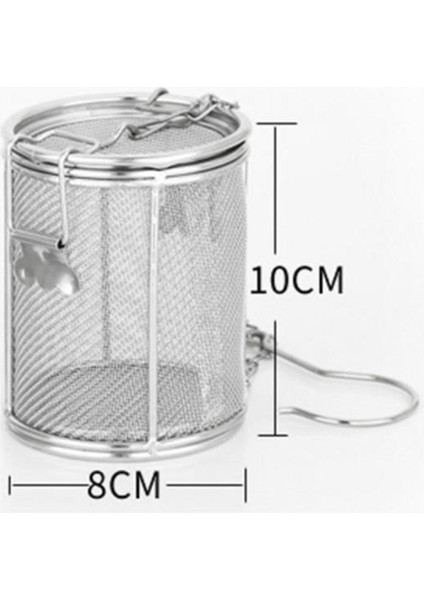 Yeniden Kullanılabilir Çay Topu Infüzer Baharat Baharat Süzgeç Bira Sepeti 8x10cm (Yurt Dışından) modelleri