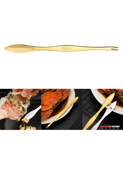 Çok Işlevli Çatallar Toplama Araçları Mutfak Alet Altın Için Deniz Ürünleri Araçları (Yurt Dışından) indirimleri