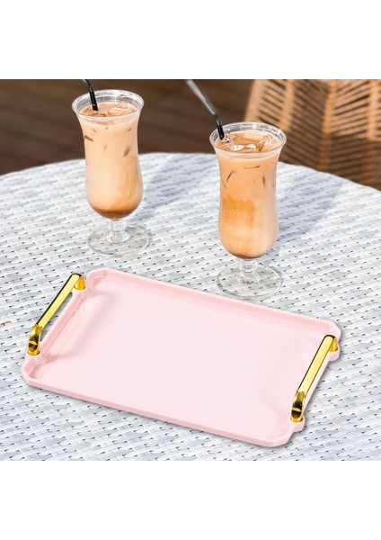 Çok Amaçlı Plastik Restoran, Kulplarla Tepsi Sunan Kaymaz Tabaklar Pembe S (Yurt Dışından) modelleri