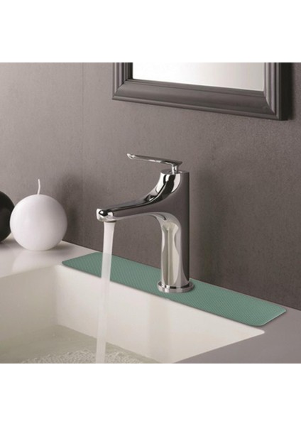 Musluk Emici Ped Lavabo Emici Ped Lavabo Musluk Kurutma Mat Banyo Yeşil B 40x15x1cm (Yurt Dışından) modelleri