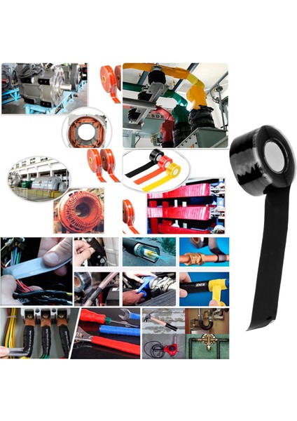 Kendinden Yapışkan Silikon Kavrama Bandı Kanalizasyon Boruları Için Esnek Sızdırmazlık Şerit Siyah (Yurt Dışından) fırsatları