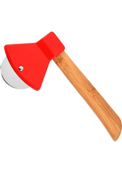 Pizza Kesici Tekerlek Rahat Kavrama Pizza Dilimer Pizza Tekerleği Krep Için Kırmızı (Yurt Dışından)